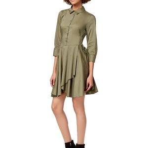 BAR III BEAUTIFUL GREEN DRESS WITH SIDE TIES NWT XL